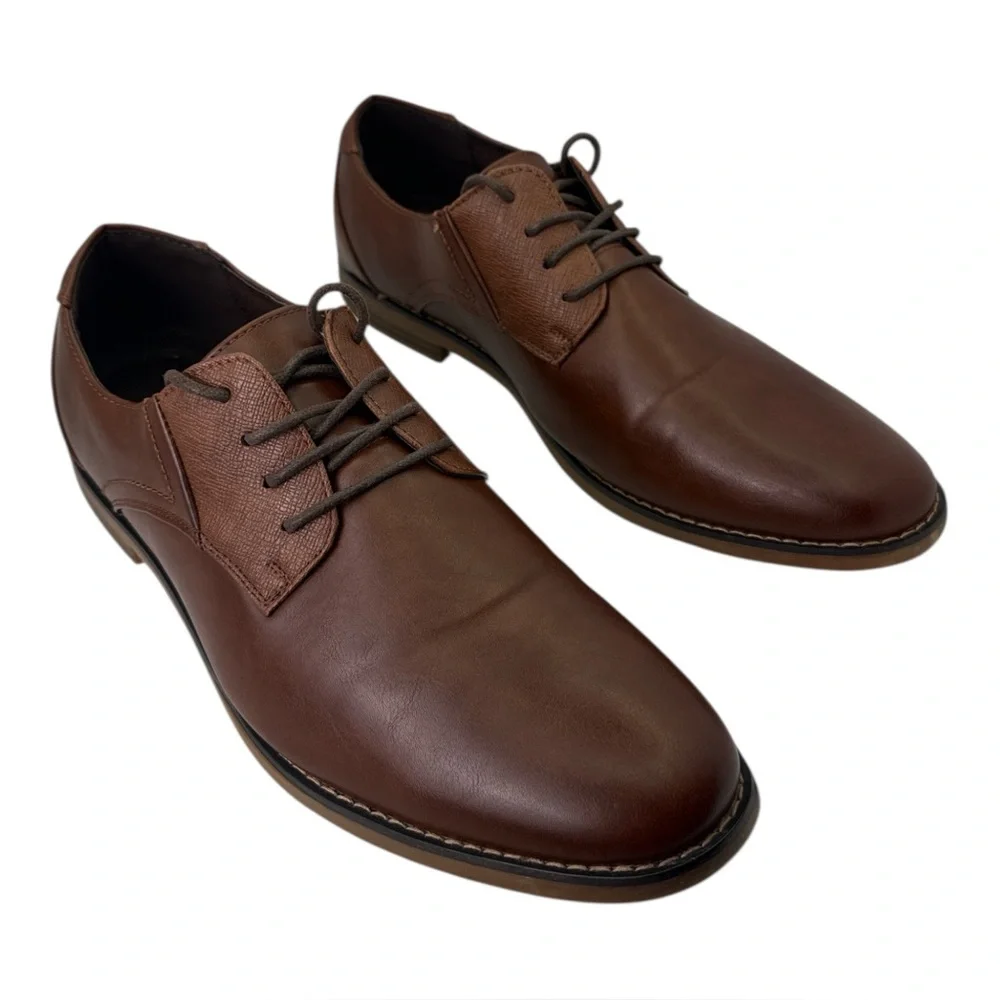 Deer Stags Men's‎ Matthew Dress Comfort Oxford Classic Brown, Size 10.5 Wide